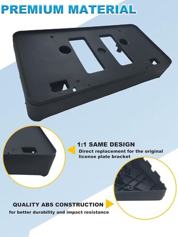 FASTCHE Front Bumper License Tag Plate Frame Bracket Holder Compatible with 2018 2019 2020 Toyota Camry SE/XSE Replace # TO1068145 5211433470 in Kuwait