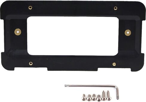 GTP قاعدة تثبيت قاعدة لوحة الترخيص الخلفية متوافقة مع BMW 1/2/3/4/5/6 Series X1 X3 X4 X5 X6 Z4 & Mini Cooper 51187160607 & 511882380615 حامل إطار العلامة + 6 براغي ومفتاح ربط مضاد للسرقة in Kuwait