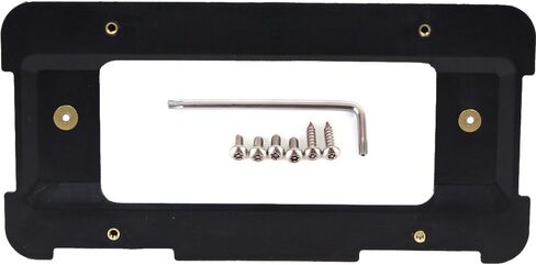 GTP قاعدة تثبيت قاعدة لوحة الترخيص الخلفية متوافقة مع BMW 1/2/3/4/5/6 Series X1 X3 X4 X5 X6 Z4 & Mini Cooper 51187160607 & 511882380615 حامل إطار العلامة + 6 براغي ومفتاح ربط مضاد للسرقة in Kuwait