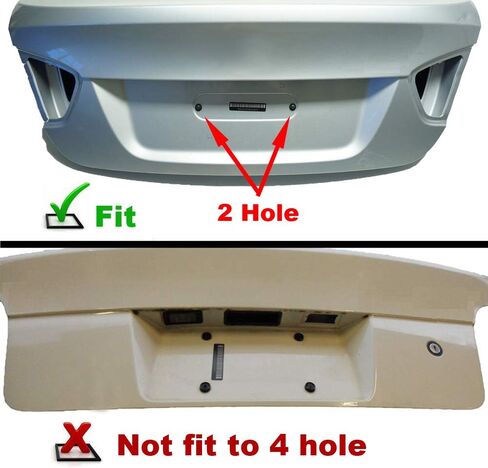 GTP قاعدة تثبيت قاعدة لوحة الترخيص الخلفية متوافقة مع BMW 1/2/3/4/5/6 Series X1 X3 X4 X5 X6 Z4 & Mini Cooper 51187160607 & 511882380615 حامل إطار العلامة + 6 براغي ومفتاح ربط مضاد للسرقة in Kuwait