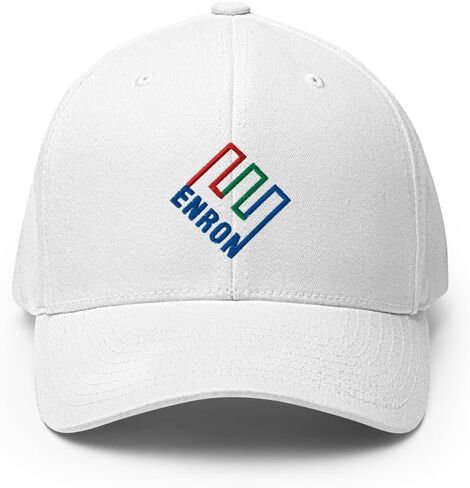 Enron Hat - Enron Logo Embroidered Structured Flex Fit Baseball Cap in Saudi Arabia