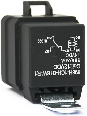 2 Pcs 896H-1CH-D1SW-R1, 896H-1CH-D1SW-R1-U30 High Power Skirted Fit for Mini Relay Relay, 50A, 12VDC SPDT with Resistor & Bracket 5 Pins in Saudi Arabia