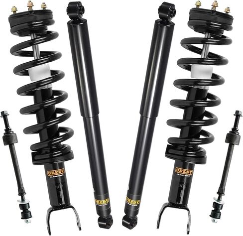 OREDY 6PCs Front Struts & Rear Shock Absorbers & Sway Bar Links for 4WD 2009-2018 Dodge Ram 1500 Complete Suspension Kit Assembly - 344385 172292 K80894 in Kuwait