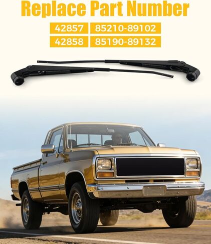 1 Pair Front Windshield Wiper Arm Replacement Kit Fit for Toyota 4Runner Fit for Toyota Pickup 1984 1985 1986 1987 1988 Replace 42857 85210-89102 42858 85190-89132 Left and Right in Saudi Arabia