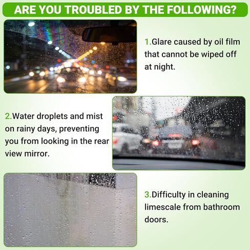 2026 ترقية الطبعة Clear Vision Glass Cleaner الإصدار 2.0، فرش زجاج السيارة الخالية من الزيت، فرشاة تنظيف فيلم زيت السيارات لنوافذ السيارة، أداة تنظيف الزجاج الأمامي للسيارات Clearvision in Kuwait
