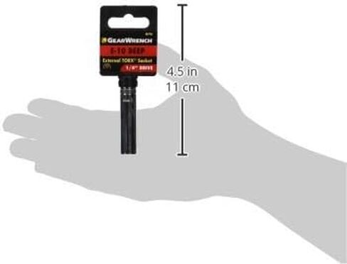 GEARWRENCH 1/4" Drive Deep External Torx Socket, E10 - 80196 in Saudi Arabia