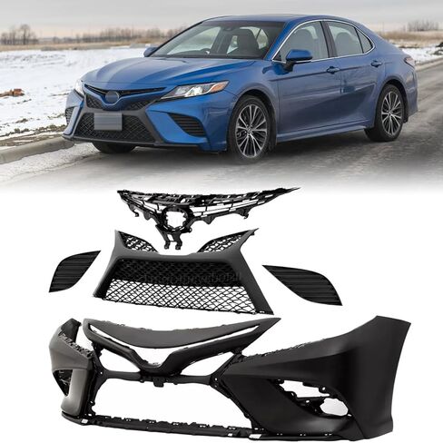 غطاء المصد الأمامي من PENSUN مناسب لسيارة Toyota Camry SE 2018 2019 2020، سهل التركيب، لا يتشوه بسهولة TO1000440 in Saudi Arabia