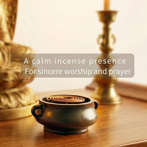 I H INCENSE HOUSE+ - ملف بخور خشب الصندل ShinShan · 48 ملفًا · 3.5-4 ساعات · الاستخدام اليومي · حامل بخور شبكي معدني متضمن · SS4H (صندوق واحد) in Kuwait