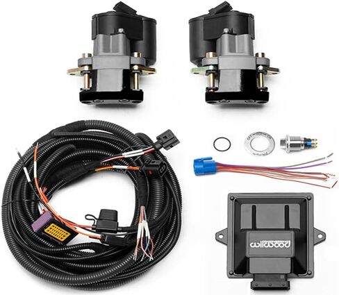 Wilwood 140-15978-BK Electronic Parking Brake Rear Retrofit Brake Kit With Black Calipers on 0.81" Rotors in Saudi Arabia