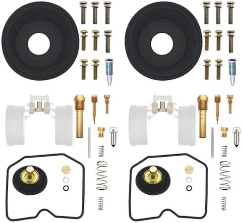 2-Pack Carb Rebuild Kits EX250F مجموعة إصلاح المكربن ​​لاستبدال Kawasaki Ninja 250R 1996-2007 EX250J مع تعويم in Saudi Arabia