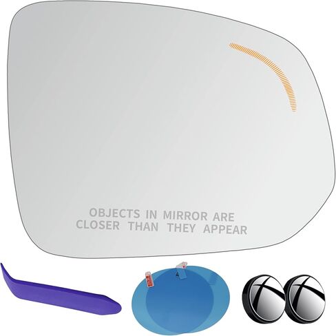 EAP Passenger Side Mirror Glass Compatible with Volvo XC90 2016-2026, Heated with Blind Spot, Without Auto Dimming, 31395539 in Saudi Arabia