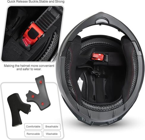 SPARK Motorcycle Dual Visor Flip up Modular Full Face Helmet Adult Men Women DOT Approved in Saudi Arabia