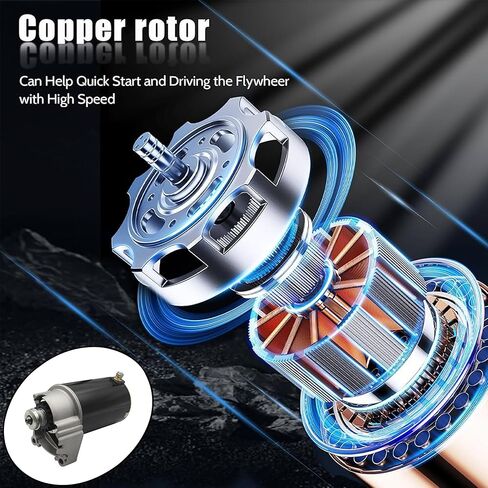 Starter Motor for Briggs & Stratton 11HP-25HP / Cub Cadet 1215 1220 GMT-125 GMT-190 364 Z-Force 18 44 87-06 / John Deere Z425 17-14 Replaces OE# AM106883 393499 497401 LG490420 in Kuwait