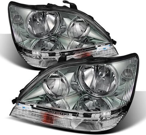 ACANII - For 1999-2003 Lexus RX300 Headlights Headlamps Replacement 99-03 Driver + Passenger Side Pair in Saudi Arabia