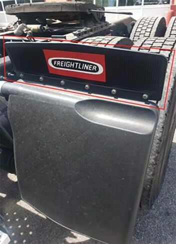 Freightliner Trucks 6" x 24" Semi Truck Rubber Mud Flap-Quarter Fender Flaps PDT1023-Set of 2 in Saudi Arabia