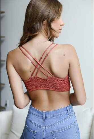Womens Crochet Daisy Longline Bralette in Saudi Arabia
