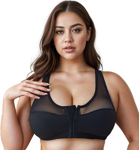 Bras for Women Front Closure No Underwire Comfort Snap Closing Bra Sports Bra in Saudi Arabia