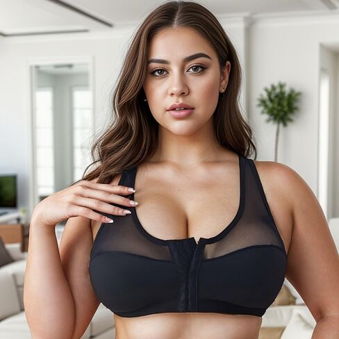 Bras for Women Front Closure No Underwire Comfort Snap Closing Bra Sports Bra in Saudi Arabia