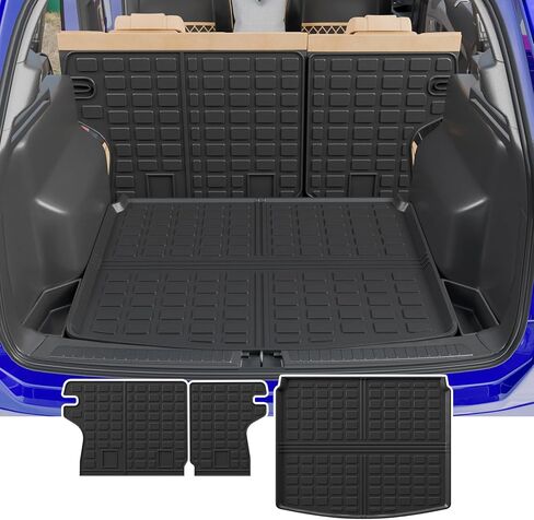 Rongtaod Floor Mats Compatible with 2017-2025 Jeep Compass Floor Mats Trunk Mat Cargo Mat Cargo Liner Back Seat Cover Protector 2024 Compass Accessories (Trunk Mat+Backrest Mats+Floor Mats) in Kuwait