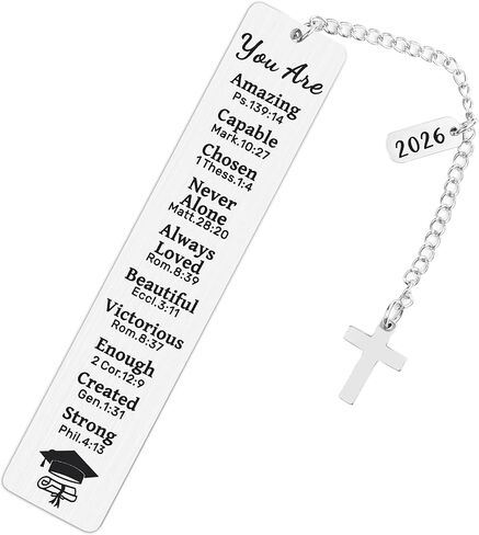Graduation Gifts 2026 - Christian Bookmark Gift for Her Him First Communion Gifts Baptism and Confirmation 2026 Graduation Gift for Book Lovers High School College Girls Boys Master PHD in Kuwait