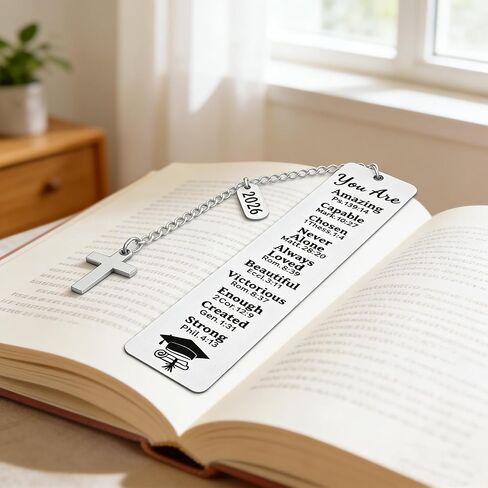 Graduation Gifts 2026 - Christian Bookmark Gift for Her Him First Communion Gifts Baptism and Confirmation 2026 Graduation Gift for Book Lovers High School College Girls Boys Master PHD in Kuwait