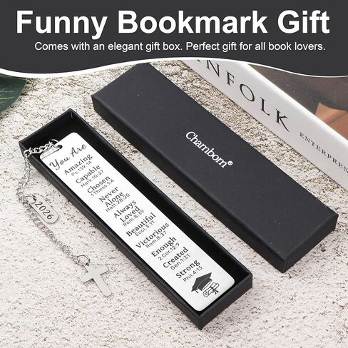 Graduation Gifts 2026 - Christian Bookmark Gift for Her Him First Communion Gifts Baptism and Confirmation 2026 Graduation Gift for Book Lovers High School College Girls Boys Master PHD in Kuwait