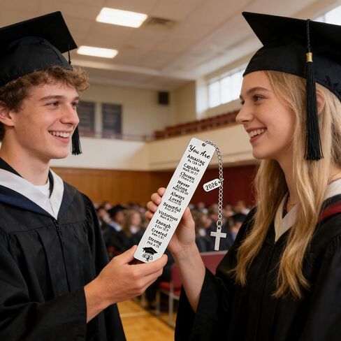 Graduation Gifts 2026 - Christian Bookmark Gift for Her Him First Communion Gifts Baptism and Confirmation 2026 Graduation Gift for Book Lovers High School College Girls Boys Master PHD in Kuwait