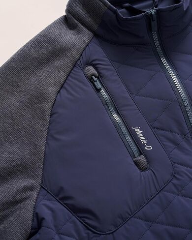 johnnie-O Men's Weller Lightweight Mixed Media Fleece Jacket, Navy in Kuwait