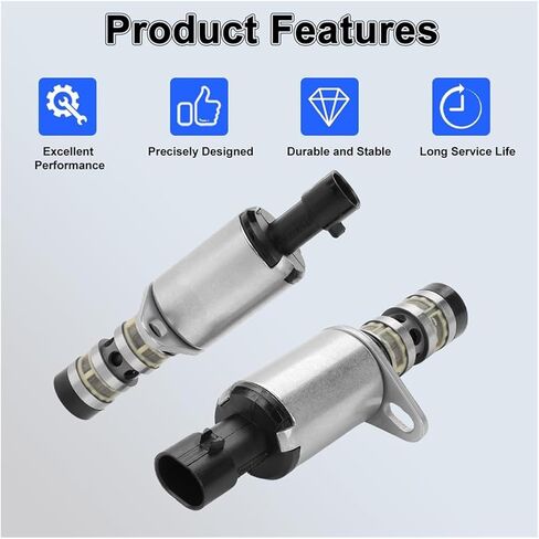 2PCS Camshaft Position Solenoid Valve Compatible With ALFA ROMEO CHEVROLET AVEO CRUZE TRAX FIAT SAAB OPEL 1.4L .6L .8L L4 04-18 55567050 in Kuwait