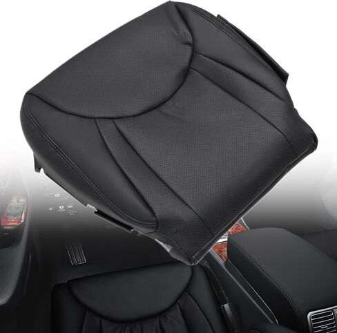 NLQR Front Driver Side Bottom Replacement Seat Cover Black Perforated Microfiber Leather #20 21 24 Compatible with Lexus LS430 2001 2002 2003 2004 2005 2006 in Kuwait