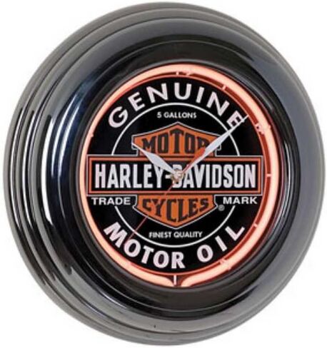 Harley-Davidson Genuine Oil Can Orange Neon Clock HDL-16617 in Saudi Arabia