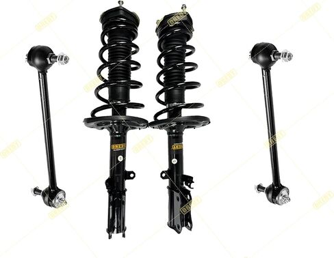 OREDY Front & Rear Struts w/Coil Springs + Sway Bar Links for Toyota Camry Lexus ES330 2004 2005 2006-172205 172206 172207 172208 K90344 K90345 (8pcs) in Saudi Arabia