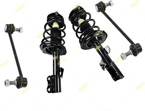 OREDY Front & Rear Struts w/Coil Springs + Sway Bar Links for Toyota Camry Lexus ES330 2004 2005 2006-172205 172206 172207 172208 K90344 K90345 (8pcs) in Saudi Arabia