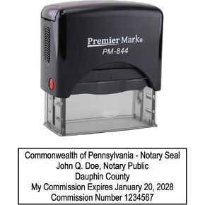 ختم مطاطي ذاتي التحبير لكاتب العدل في بنسلفانيا - يلبي مواصفات الولاية in Kuwait