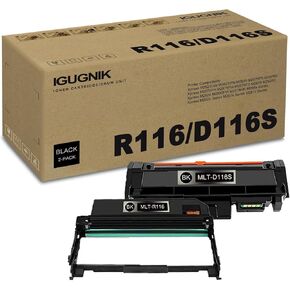 1 Pack MLT- D116S Black Toner Cartridge and 1 Pack MLT -R116 Black Drum Unit Replacement for Samsung MLT- D116S MLT -R116 Work with Xpress M2825DW M2825WN M2835 M2675FN M2676N |MLT- D116S MLT -R116 in Kuwait