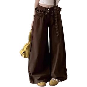 ربيع عالية الخصر واسعة الساق منقوشة تكدرت فراشة التعادل الجينز النسائية السراويل عارضة مضيئة صالة تجريب Sweatpants in Kuwait