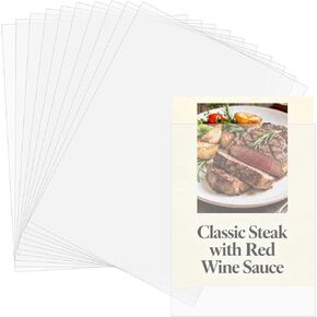 Recipe Card Protectors,50 Count Recipe Card Holder Covers,4×6 Inch Plastic Sleeves for Index Cards, Recipe Holder Covers in Kuwait