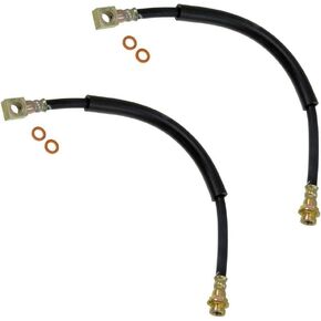 2x Front Left and Right Brake Hose Brake Lines Kit for Jeep CJ5 3.8L 1977 1978, for CJ5 4.2L 1977-1981, for CJ5 4.6L 1977-1979, for CJ5 5.0L 1977-1981 Replace# B917068 in Saudi Arabia