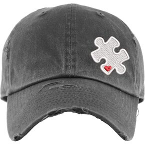 Autism Awareness Hat | Distressed Baseball Cap or Ponytail Hat | Hats for Women | Hat Autism in Kuwait