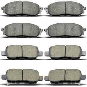Front Rear Ceramic Brake Pads 8 Pieces Set fit for Nissan 370Z/350Z/Murano,for Infiniti EX35/EX37/FX35/FX37/FX45/G25/G35/G37/M35/M35h/M37/M45/M56/Q40/Q50/Q70 in Kuwait