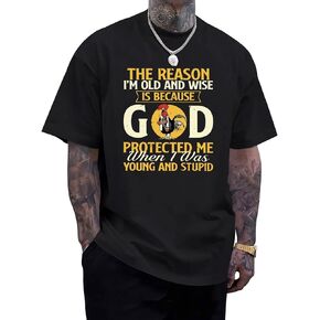 Christian Shirts for Men Jesus God Shirt Religious Bible Verse Tshirts Inspirational Faith Tee Graphic Funny Tees in Kuwait