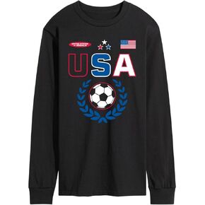 Instant Message - USA Soccer Jersey - Men's Long Sleeve Graphic T-Shirt in Kuwait