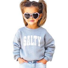 Olive Loves Apple Salty Sweatshirt for Women, Teens & Girls Distressed Summer Beach Pullover Sweater in Kuwait