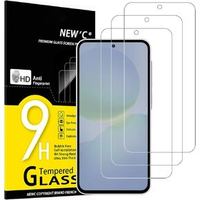 NEW'C [3 Pack Designed for Samsung Galaxy A35 5G (6.6 Inch) Screen Protector Tempered Glass,Case Friendly Scratch-proof, Bubble Free, Ultra Resistant in Saudi Arabia