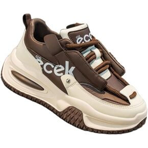 Men's Large-Sized Thick-Soled Casual Sports Running Shoes. Anti-Slip, Durable, Breathable and Comfortable. Retro and Fashionable, Versatile. in Kuwait