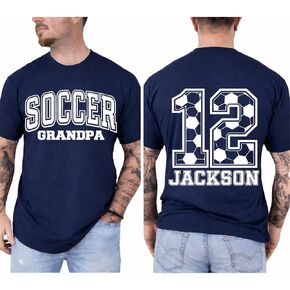Personalized Soccer Mom Shirt, Custom Name and Number Soccer Shirts, Mothers Day for Soccers Mom, Dad, Grandma in Kuwait
