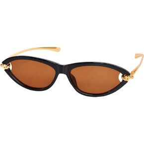 Cat Eye Sunglasses for Women Trendy UV Protection Women's Sun Glasses with Metal Temples Fashion Driving Glasses in Saudi Arabia