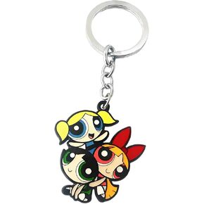 Cute Anime Cartoon Keychain, Zinc Alloy Key Chain for Women and Men in Kuwait