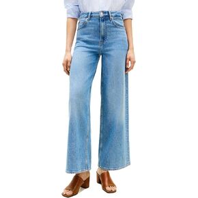 Tommy Hilfiger Women's High Rise Wide Leg Jeans with Stretch in Kuwait