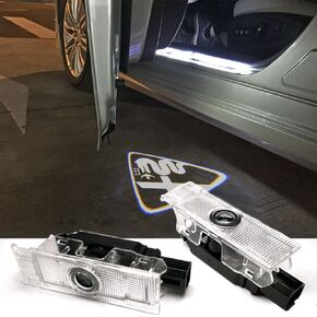 Never Fade Door Light Logo Projection Ghost Projector lights Car 3D Shadow Lights LED Welcome Puddle Light ghost Compatible with Alfa Romeo Giulia Stelvio Mito Giulietta 147 159 Accessories (Ice blue) in Saudi Arabia